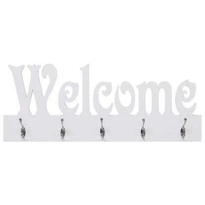 Appendiabiti a Muro WELCOME Bianco 74x29,5 cm