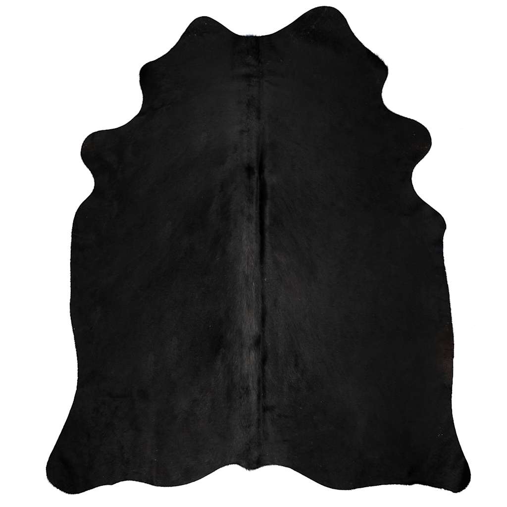 Tappeto in Vera Pelle Bovina Nero 150x170 cm