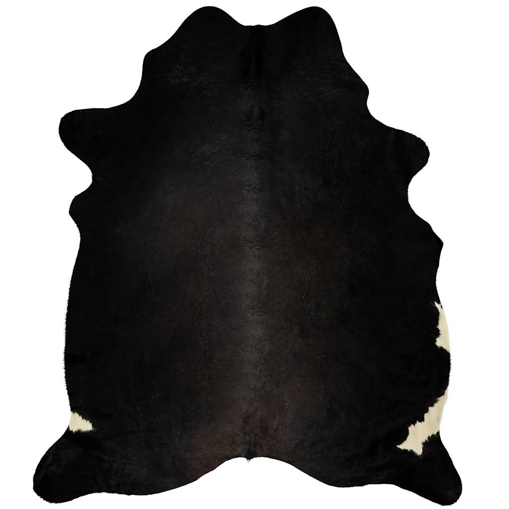 Tappeto in Vera Pelle Bovina Nero 150x170 cm