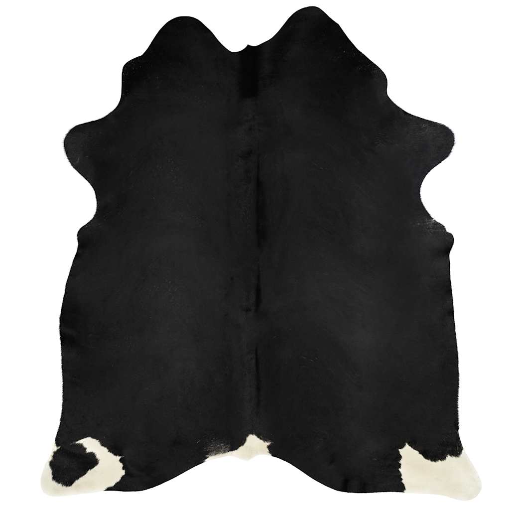 Tappeto in Vera Pelle Bovina Nero 150x170 cm - homemem39