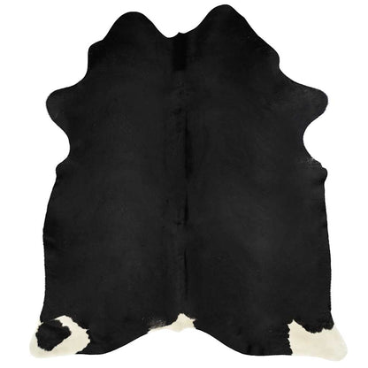 Tappeto in Vera Pelle Bovina Nero 150x170 cm - homemem39