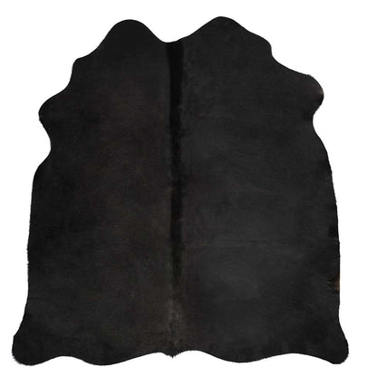 Tappeto in Vera Pelle Bovina Nero 150x170 cm