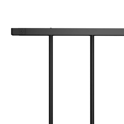 Pannello di recinzione in acciaio verniciato a polvere 1,63x0,75 m nero