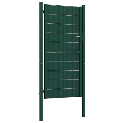 Cancello per Recinzione in PVC e Acciaio 100x164 cm Verde | homemem39
