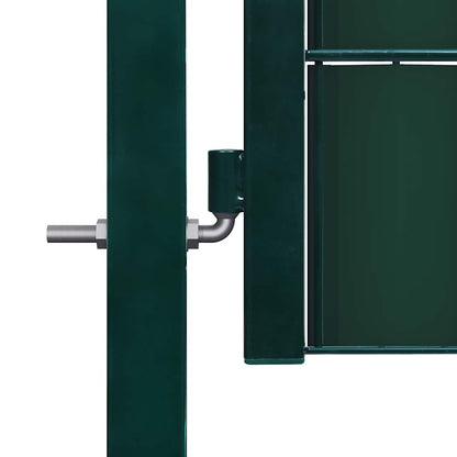 Cancello per Recinzione in PVC e Acciaio 100x164 cm Verde | homemem39