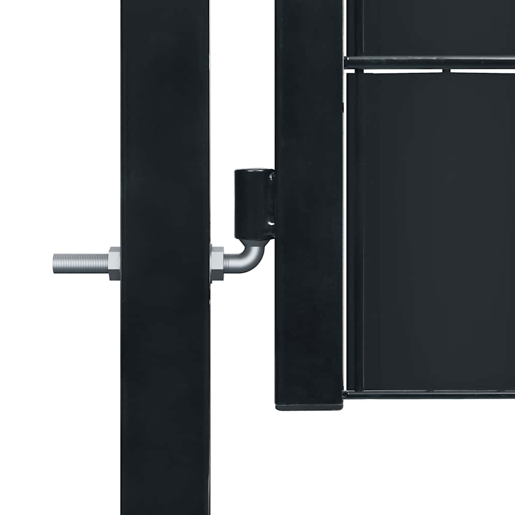 Cancello per Recinzione in PVC e Acciaio 100x164 cm Antracite | homemem39