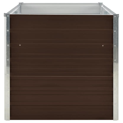 Letto di Coltura Rialzato Marrone 160x80x77cm Acciaio Zincato | homemem39