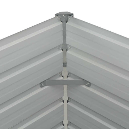 Letto di Coltura Rialzato Marrone 160x80x77cm Acciaio Zincato | homemem39