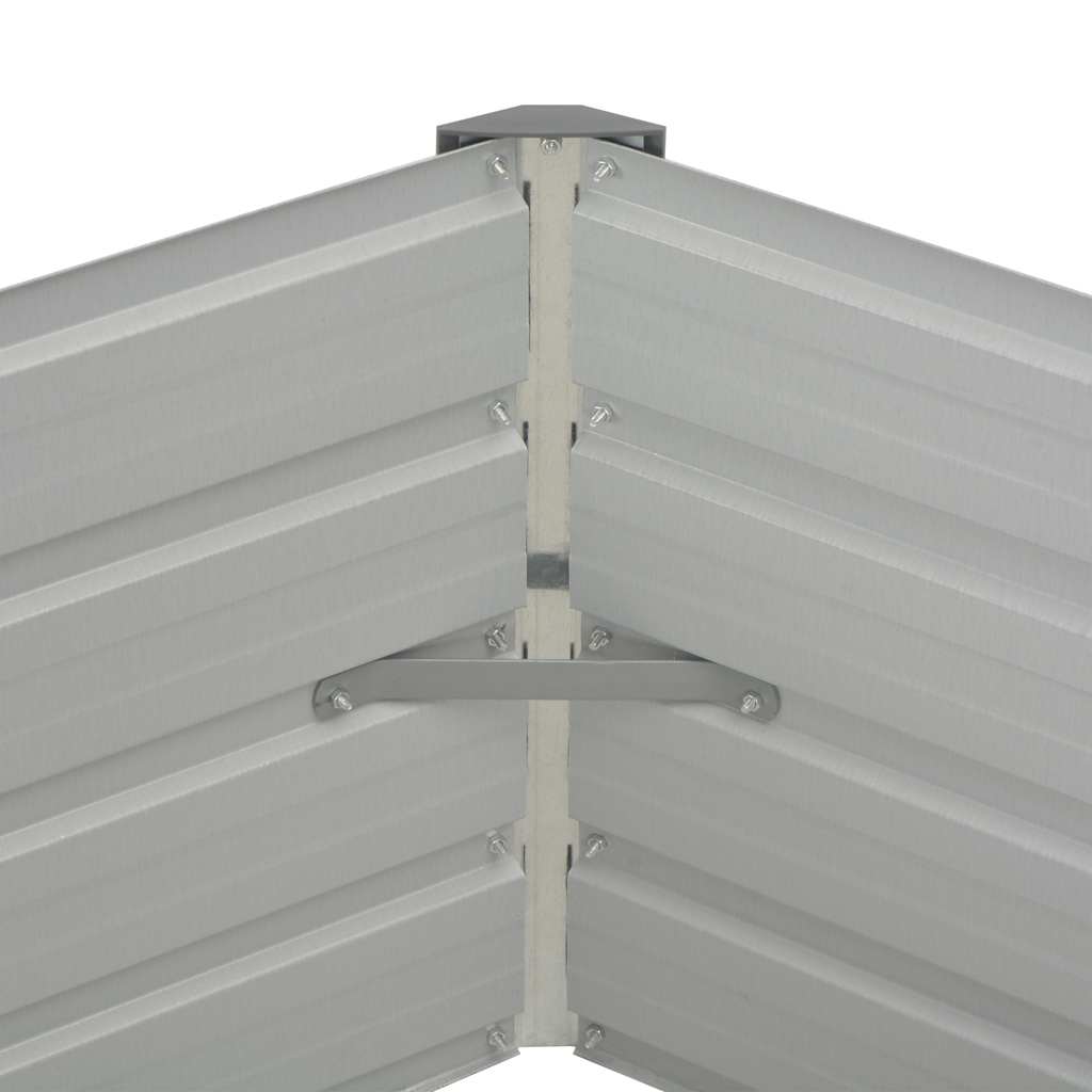 Letto di Coltura Rialzato Marrone 129x129x45cm Acciaio Zincato | homemem39