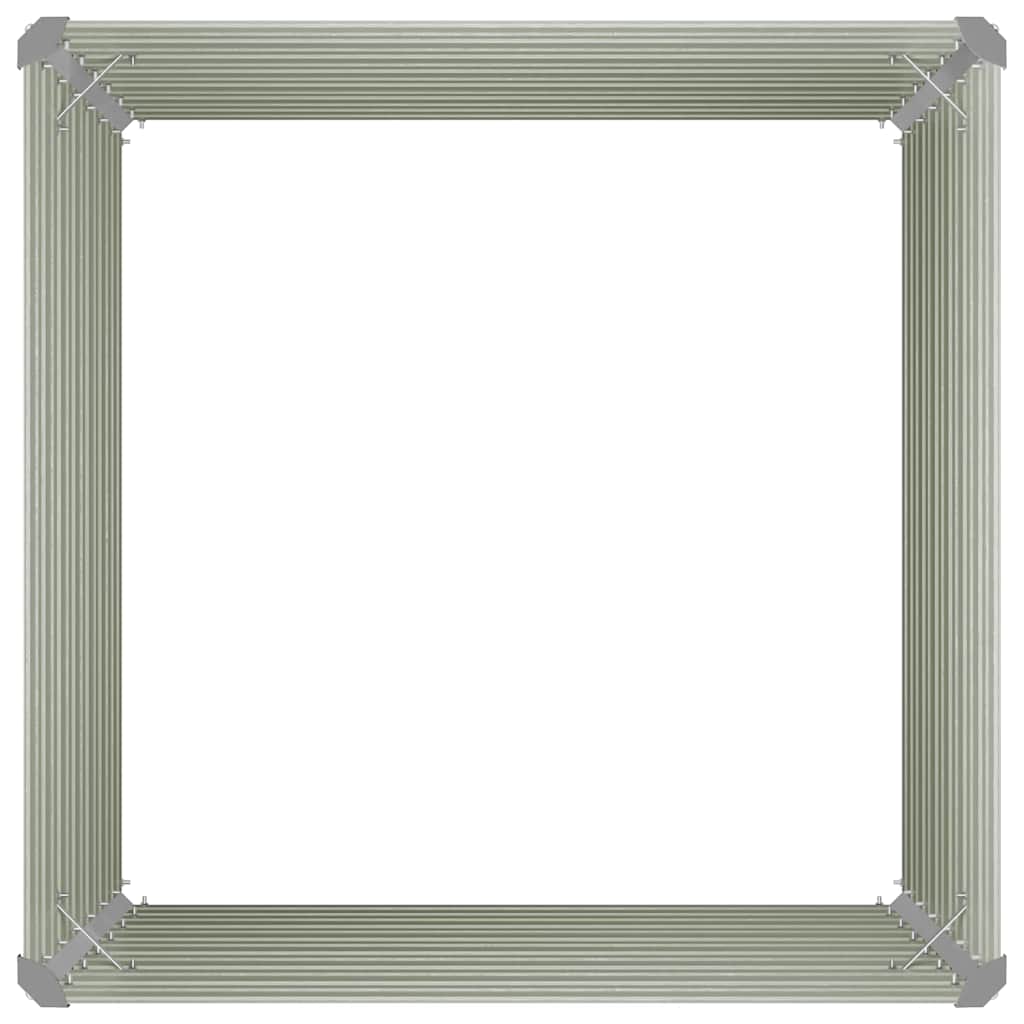 Letto di Coltura Rialzato Marrone 100x100x77cm Acciaio Zincato | homemem39
