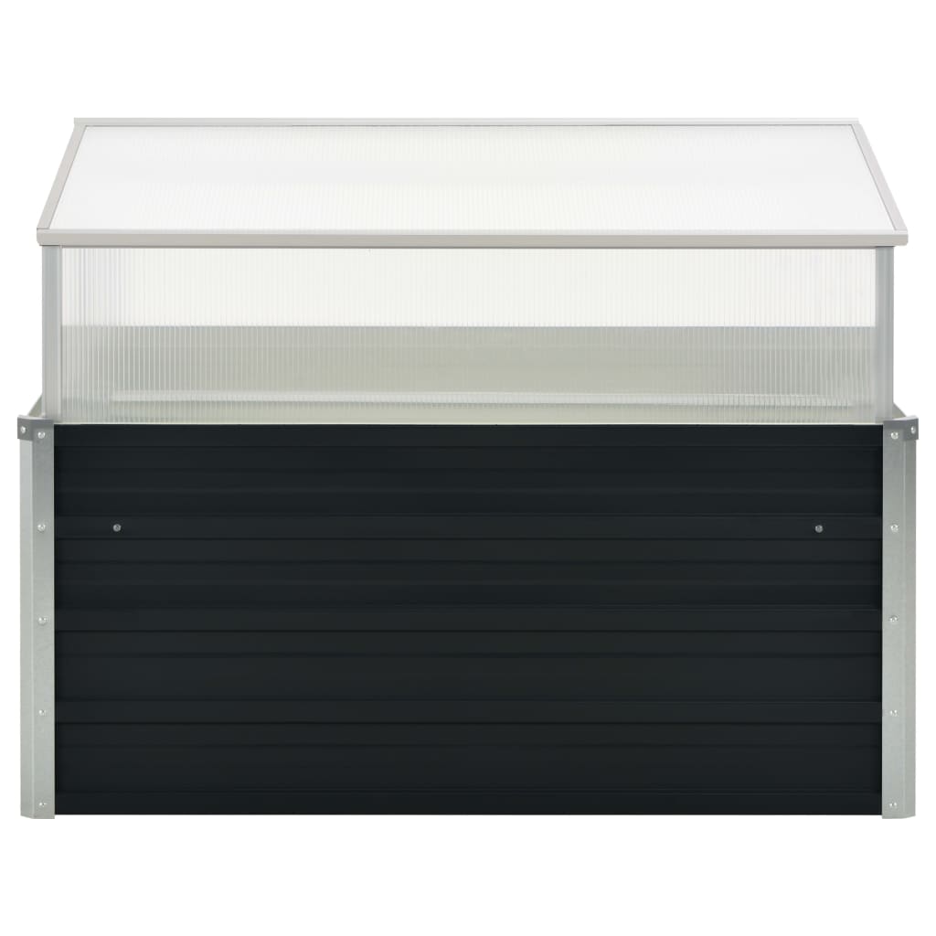 Serra Antracite 100x100x77 cm in Acciaio Zincato | homemem39
