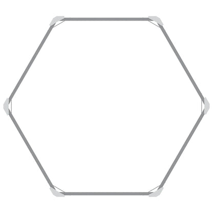 Fioriera per Giardino Antracite 129x129x77cm in Acciaio Zincato