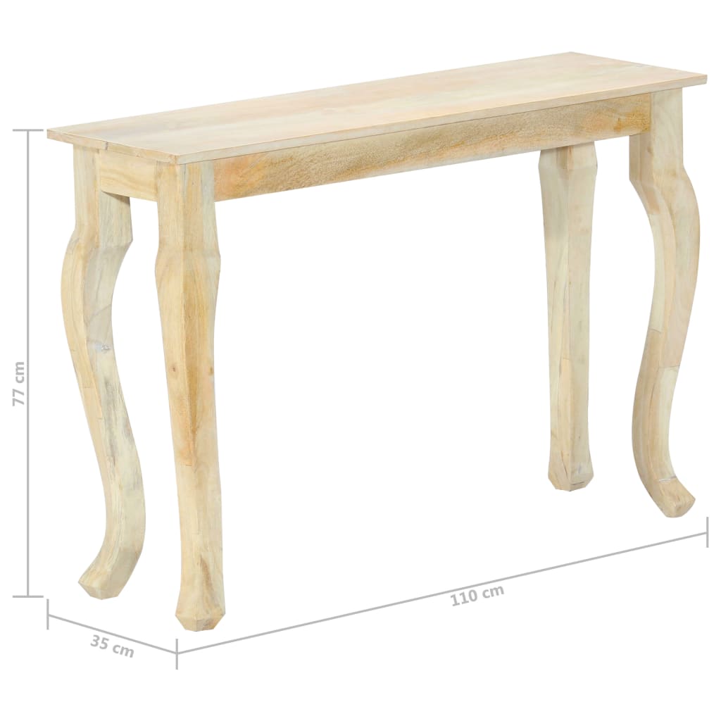 Consolle 110x35x77 cm in Legno Massello di Mango | homemem39