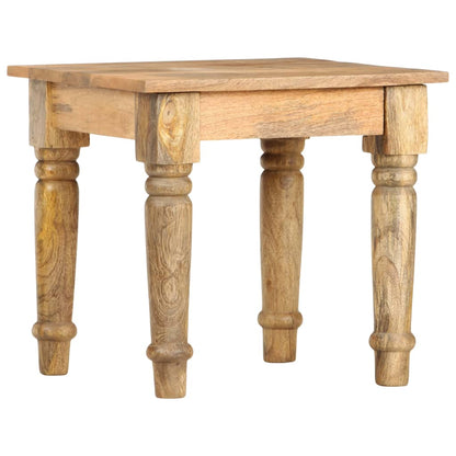 Tavolino di Servizio 43x43x40 cm Legno Massello di Mango - homemem39