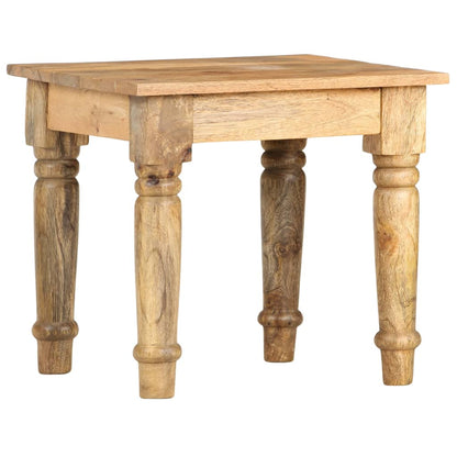 Tavolino di Servizio 43x43x40 cm Legno Massello di Mango - homemem39