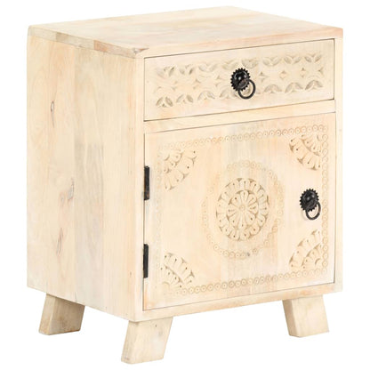 Comodino 40x30x50 cm in Legno Massello di Mango | homemem39