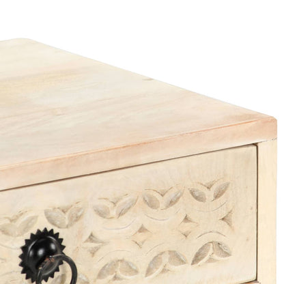 Comodino 40x30x50 cm in Legno Massello di Mango | homemem39