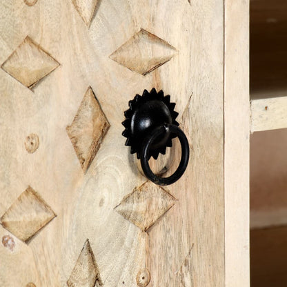 Mobile Porta TV 110x30x44 cm in Legno Massello di Mango - homemem39