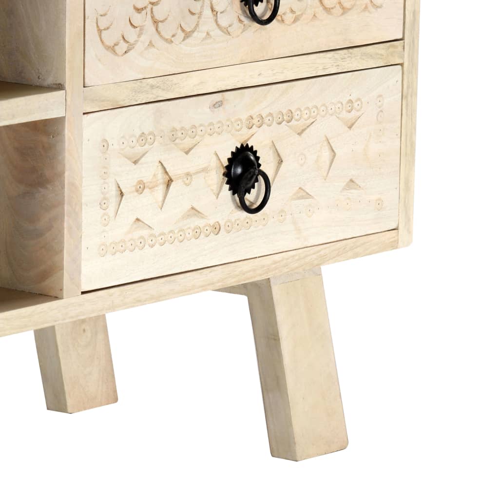 Mobile Porta TV 110x30x44 cm in Legno Massello di Mango - homemem39