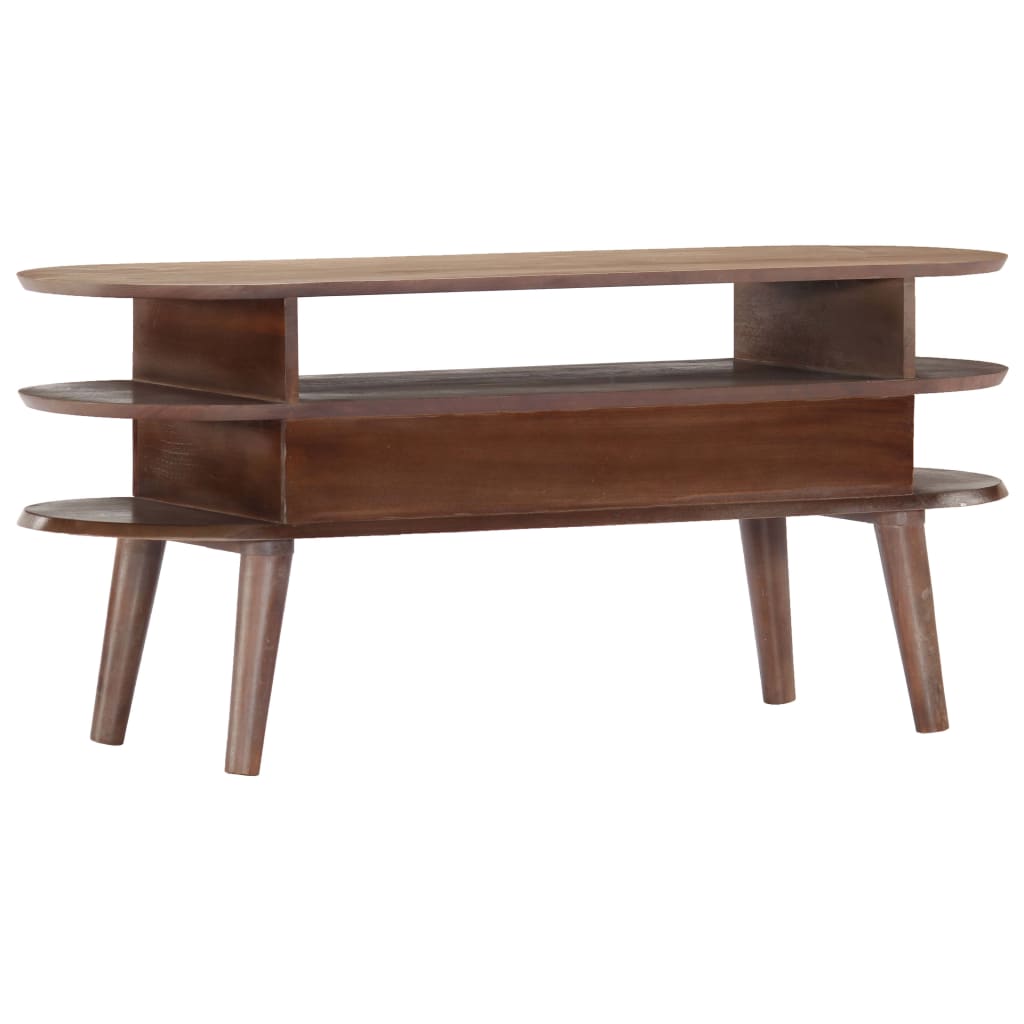 Mobile Porta TV 110x35x50cm in Legno Massello di Acacia