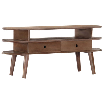 Mobile Porta TV 110x35x50cm in Legno Massello di Acacia