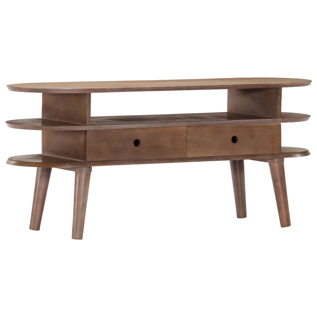 Mobile Porta TV 110x35x50cm in Legno Massello di Acacia