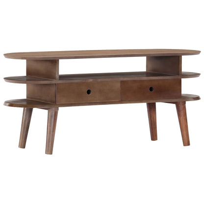 Mobile Porta TV 110x35x50cm in Legno Massello di Acacia