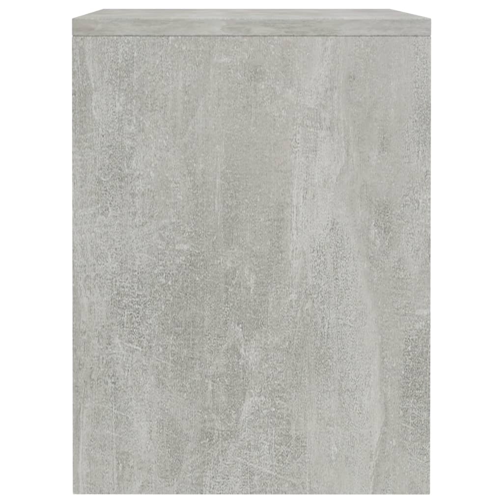 Comodino Grigio Cemento 40x30x40 cm in Legno Multistrato - homemem39