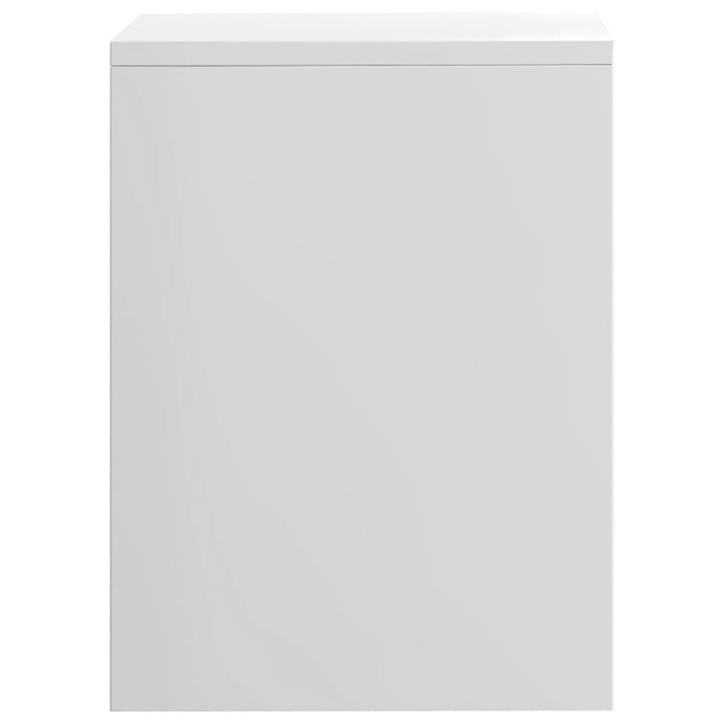 Comodini 2 pz Bianco Lucido 40x30x40 cm in Legno Multistrato - homemem39