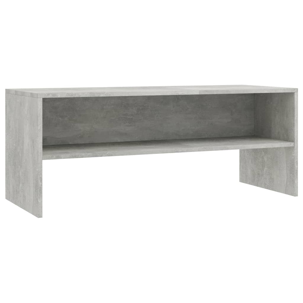Mobile Porta TV Grigio Cemento 100x40x40cm in Legno Multistrato - homemem39