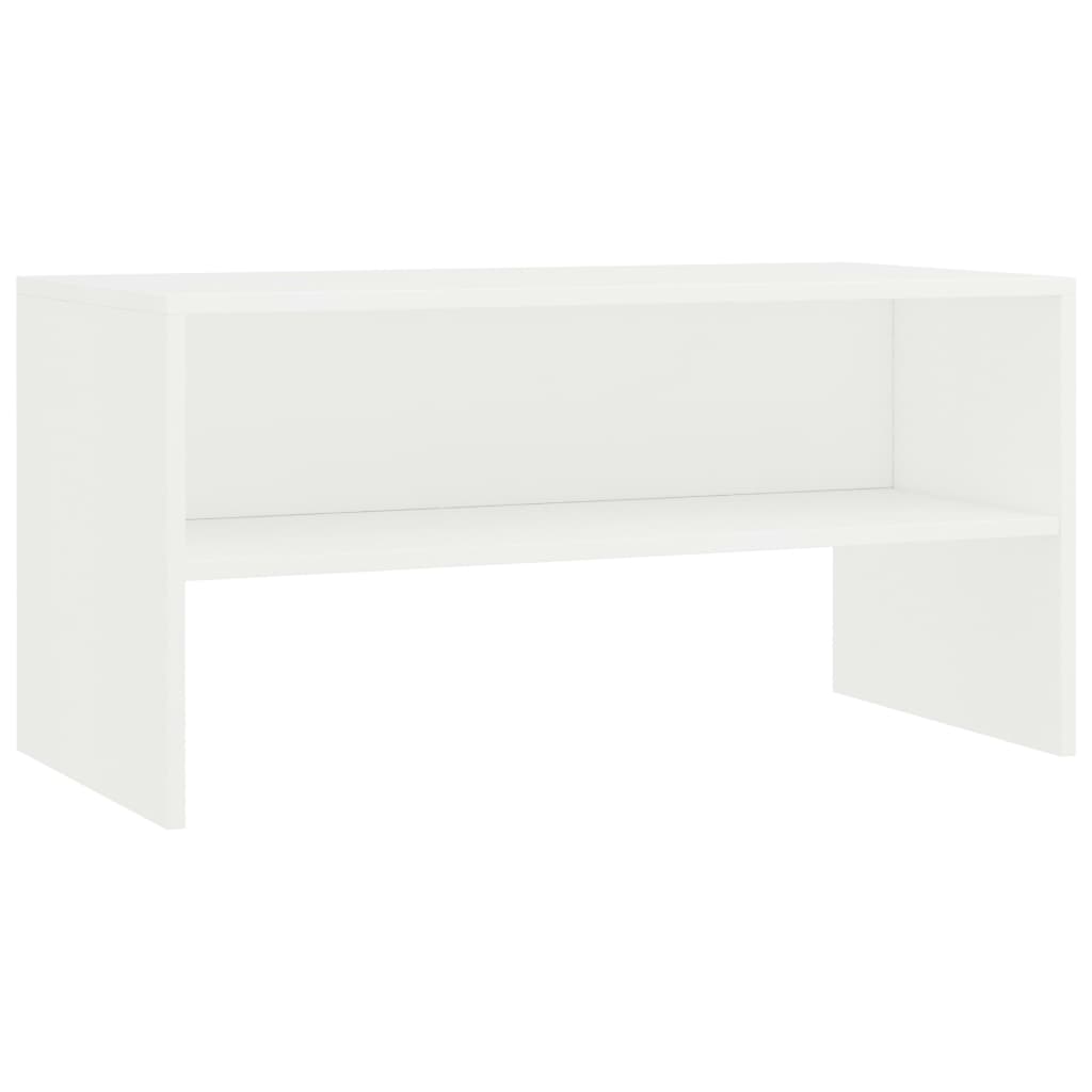 Mobile Porta TV Bianco 80x40x40 cm in Legno Multistrato - homemem39