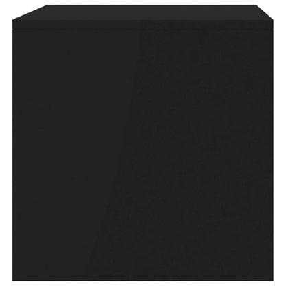 Black TV Cabinet 80x40x40 cm in Multilayer Wood