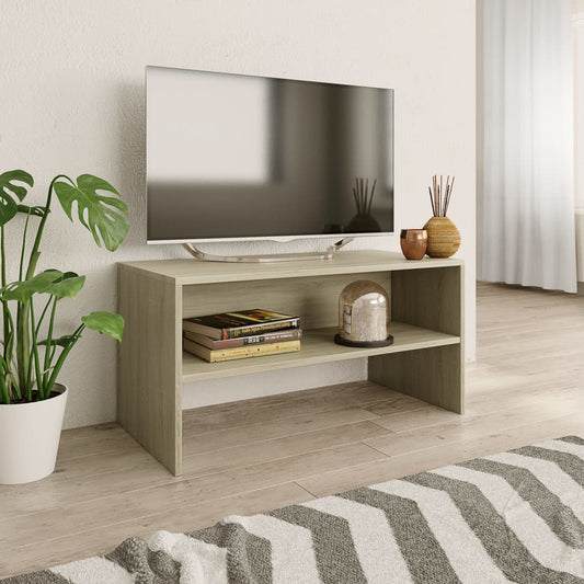 Mobile Porta TV Rovere Sonoma 80x40x40 cm in Legno Multistrato - homemem39
