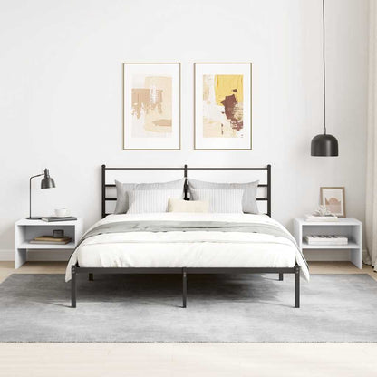Comodino Bianco 40x30x30 cm Legno Ingegnerizzato