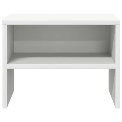 Comodino Bianco 40x30x30 cm Legno Ingegnerizzato