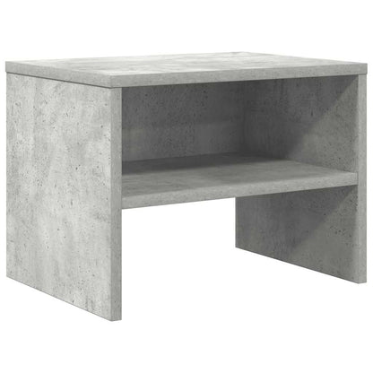 Comodino Grigio Cemento 40x30x30 cm in Legno Multistrato