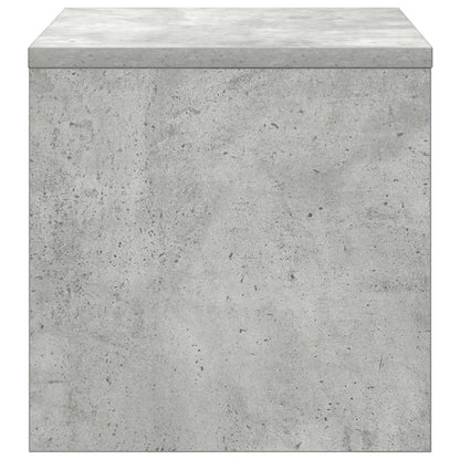 Comodino Grigio Cemento 40x30x30 cm in Legno Multistrato