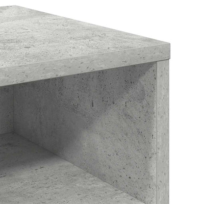 Comodino Grigio Cemento 40x30x30 cm in Legno Multistrato