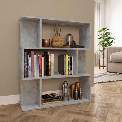 Libreria/Divisorio Grigio Cemento 80x24x96 cm