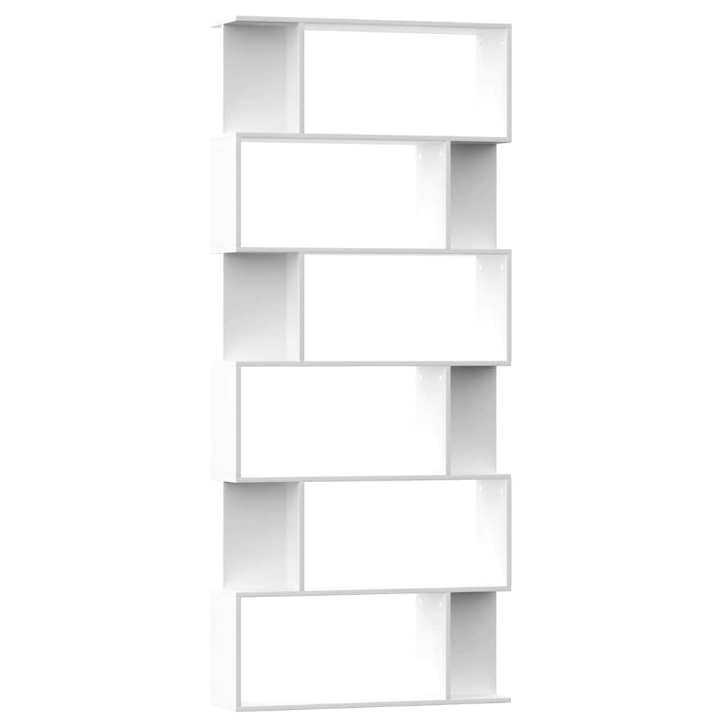 Libreria/Divisorio Bianco 80x24x192 cm in Legno Ingegnerizzato