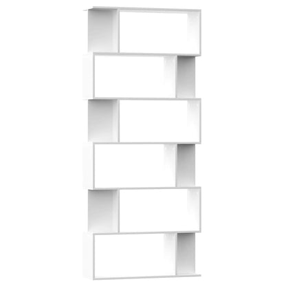 Libreria/Divisorio Bianco 80x24x192 cm in Legno Ingegnerizzato