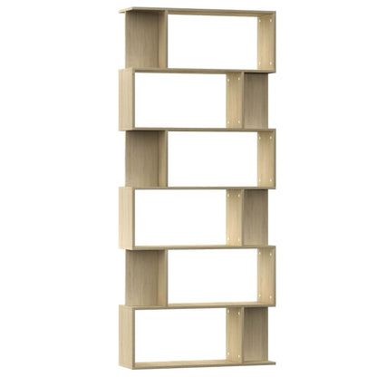 Libreria/Divisorio Rovere Sonoma 80x24x192 cm Legno Ingegnerizzato | homemem39