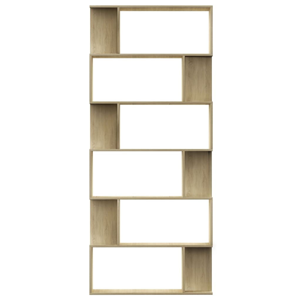 Libreria/Divisorio Rovere Sonoma 80x24x192 cm Legno Ingegnerizzato | homemem39