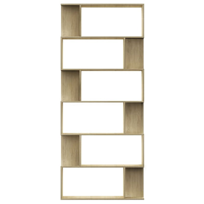 Libreria/Divisorio Rovere Sonoma 80x24x192 cm Legno Ingegnerizzato | homemem39