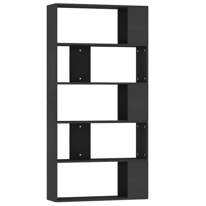 Libreria/Divisorio Nero 80x24x159 cm in Legno Ingegnerizzato