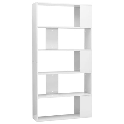 Libreria/Divisorio Bianco Lucido 80x24x159 cm | homemem39
