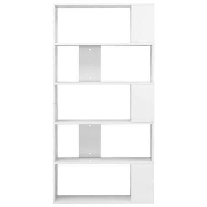 Libreria/Divisorio Bianco Lucido 80x24x159 cm | homemem39