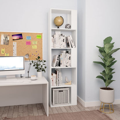 Libreria/Divisorio Bianco 45x24x159 cm in Legno Multistrato | homemem39