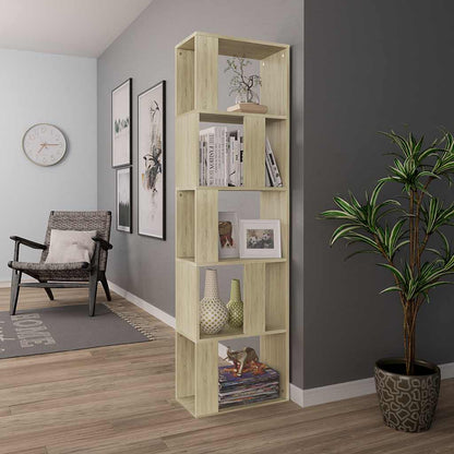 Libreria/Divisorio Rovere Sonoma 45x24x159 cm Legno Multistrato