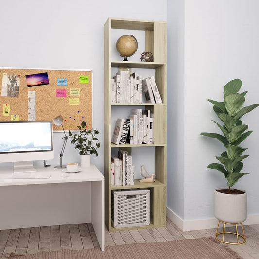 Libreria/Divisorio Rovere Sonoma 45x24x159 cm Legno Multistrato | homemem39